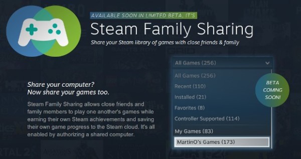 steam family sharing for mac
