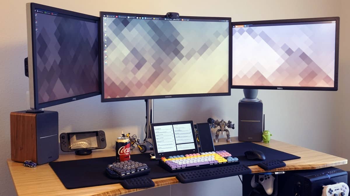 The Best Triple Monitor Stand With Adjustable Arms | Gearfuse