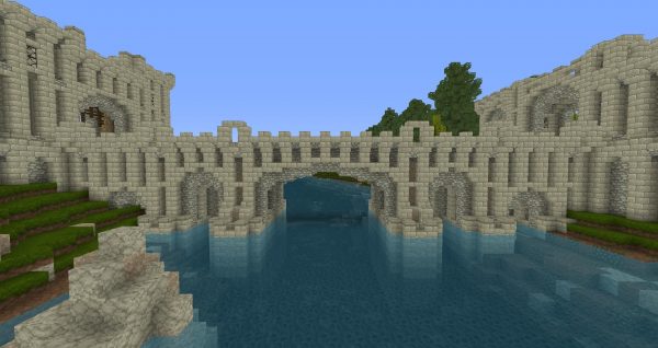 minecraft medieval bridge