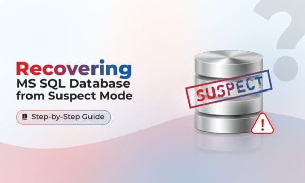 Recovering MS SQL Database