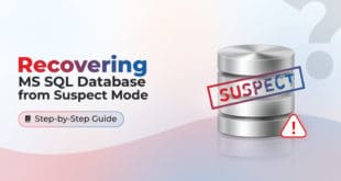 How to Recover MS SQL Database from Suspect Mode?