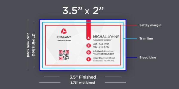 Business Card Height