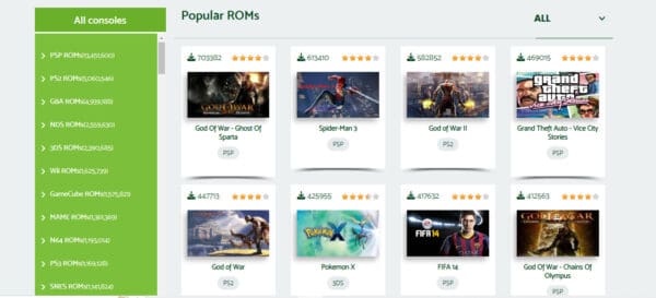 Download ROM Files from ROMsPedia