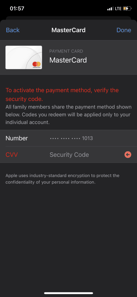 Verify Your Apple ID And Payment Info