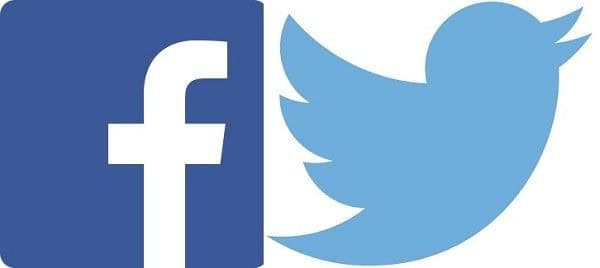 Facebook and Twitter