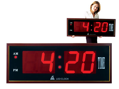 super large display led clock